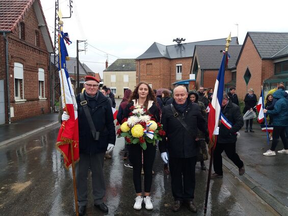 Lundi 11 novembre 2019, Commémoration de l'armistice à Haynecourt