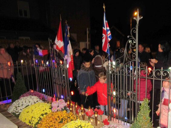 Samedi 10 novembre 2018, Veillée de commémoration de l'armistice à Haynecourt