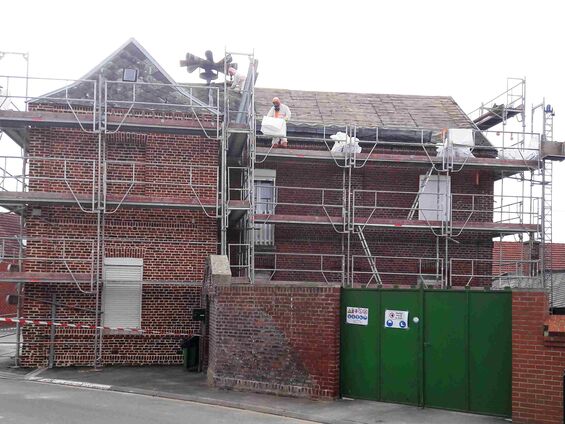 Travaux sur la maison au 1 rue de Bourlon à Haynecourt en 2016
