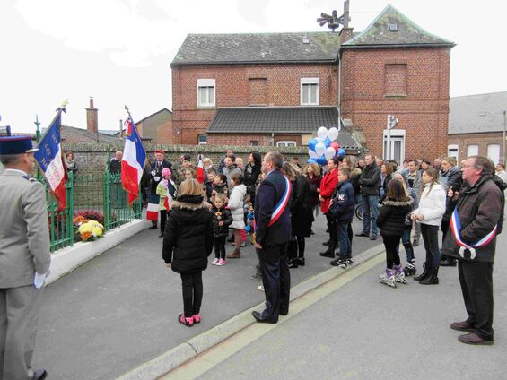 Mercredi 11 novembre 2015, Commémoration de l'armistice à Haynecourt
