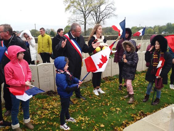 Lundi 11 novembre 2019, Commémoration de l'armistice à Haynecourt