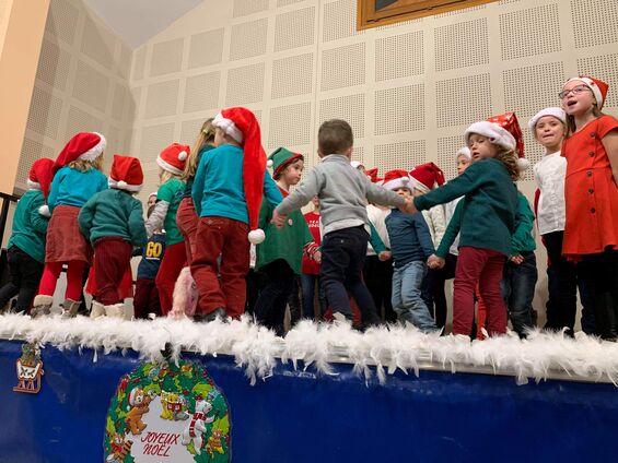 Mardi 17 décembre 2019, Arbre de Noël des classes du R.P.I.d'Haynecourt-Sancourt-Blécourt