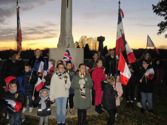 Samedi 10 novembre 2018, Veillée de commémoration de l'armistice à Haynecourt