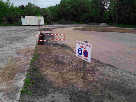 Création du terrain omnisports d'Haynecourt en 2016