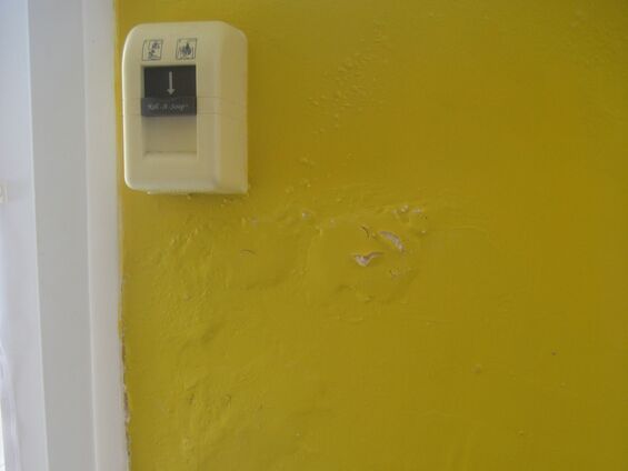 Travaux d'embellissement de la cantine scolaire d'Haynecourt en août 2015