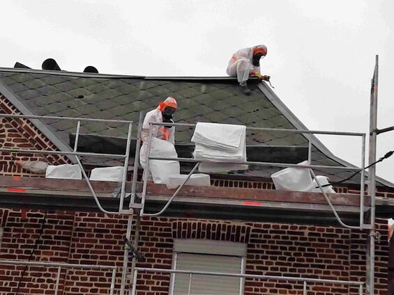 Travaux sur la maison au 1 rue de Bourlon à Haynecourt en 2016