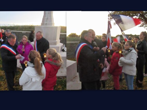 Samedi 10 novembre 2018, Veillée de commémoration de l'armistice à Haynecourt