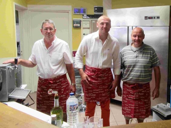 Dimanche 8 juillet 2018, Ducasse à Haynecourt ... Merci à Jean-Marc, Guillaume et Thierry pour avoir servi au bar !