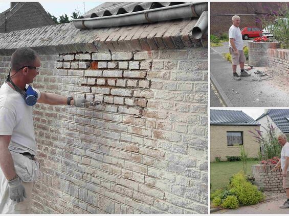 Travaux sur la maison au 1 rue de Bourlon à Haynecourt en 2016