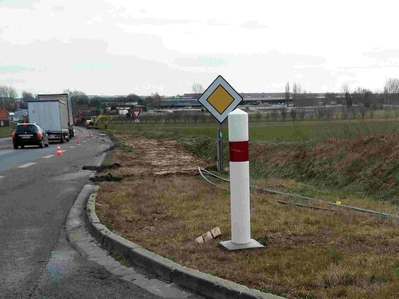 Travaux de raccordement de la fibre optique à Haynecourt en 2018