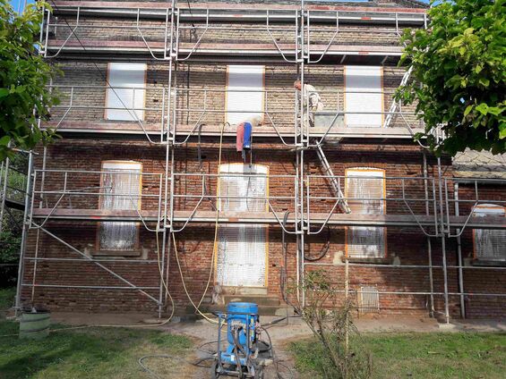 Travaux sur l'ancien presbytère, novembre 2016