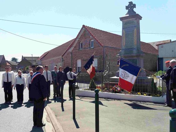 Mardi 8 mai 2018, Commémoration de l'armistice à Haynecourt