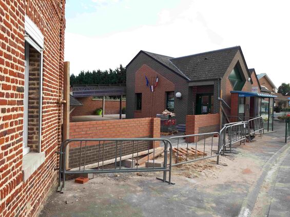 Travaux à l'école d'Haynecourt, juillet 2017