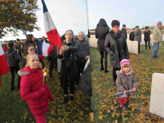 Samedi 10 novembre 2018, Veillée de commémoration de l'armistice à Haynecourt