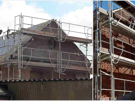 Travaux sur la maison au 1 rue de Bourlon à Haynecourt en 2016