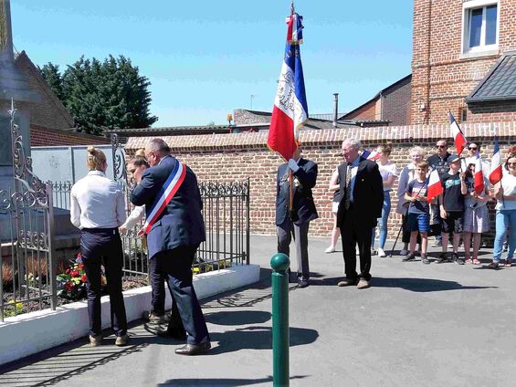 Mardi 8 mai 2018, Commémoration de l'armistice à Haynecourt