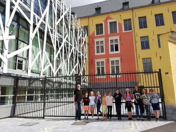 Vendredi 21 juin 2019, Visite de la nouvelle médiathèque de Cambrai : le Labo Culturel par les élèves de la classe des CM1-CM2 du R.P.I. Haynecourt-Sancourt-Blécourt