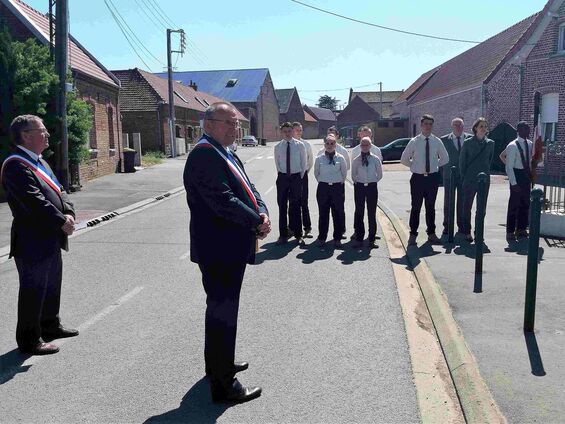 Mardi 8 mai 2018, Commémoration de l'armistice à Haynecourt