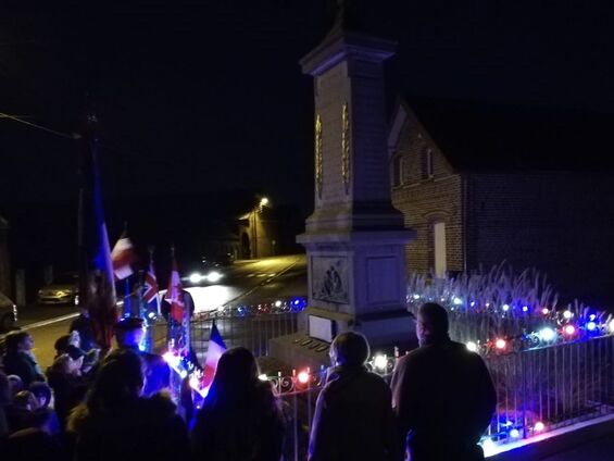 Samedi 10 novembre 2018, Veillée de commémoration de l'armistice à Haynecourt