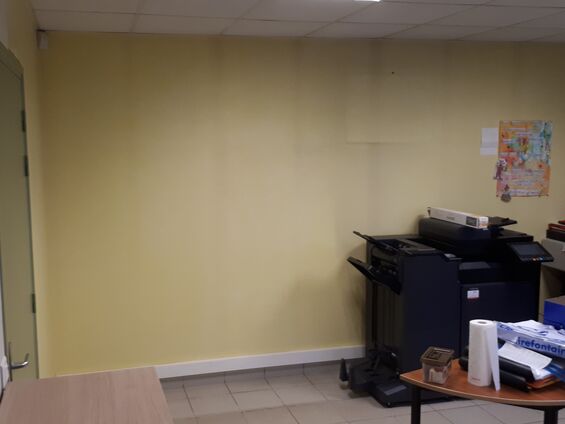 Travaux dans le secrétariat de mairie d'Haynecourt en octobre 2019