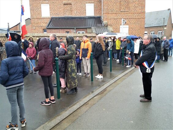 Lundi 11 novembre 2019, Commémoration de l'armistice à Haynecourt