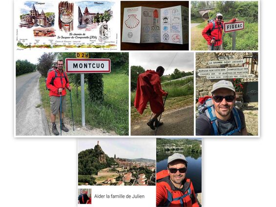 Relance de la cagnotte Leetchi avec la marche sur les chemins de Compostelle de Pierre-Charles Parsy du 1er au 14 mai 2018