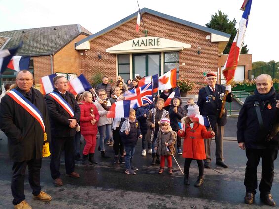 Samedi 10 novembre 2018, Veillée de commémoration de l'armistice à Haynecourt