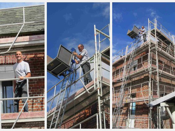 Travaux sur la maison au 1 rue de Bourlon à Haynecourt en 2016