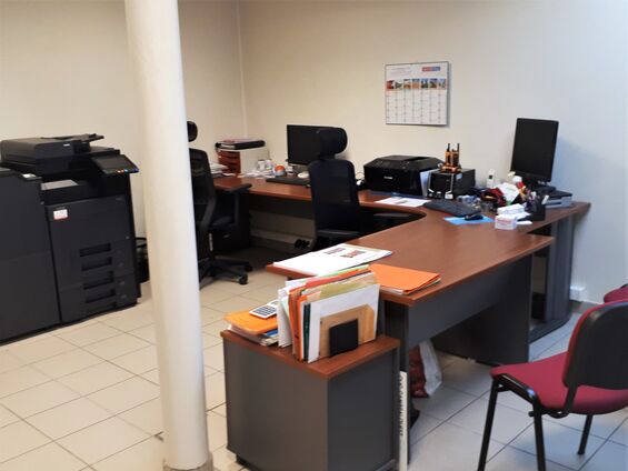 Travaux dans le secrétariat de mairie d'Haynecourt en octobre 2019