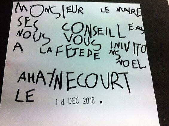 Mardi 18 décembre 2018, Fête de Noël du RPI à Haynecourt