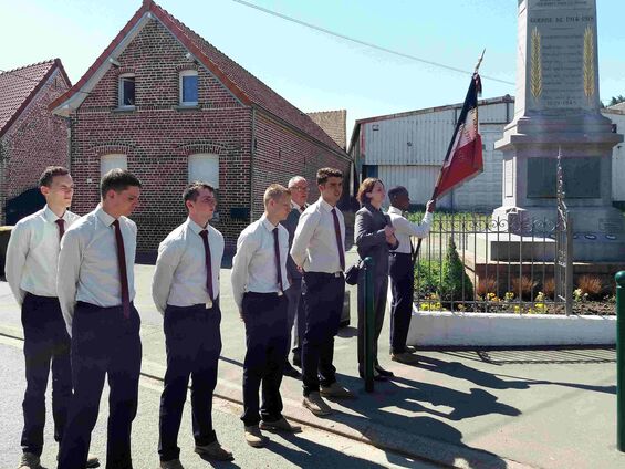 Mardi 8 mai 2018, Commémoration de l'armistice à Haynecourt