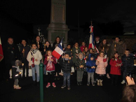 Samedi 10 novembre 2018, Veillée de commémoration de l'armistice à Haynecourt
