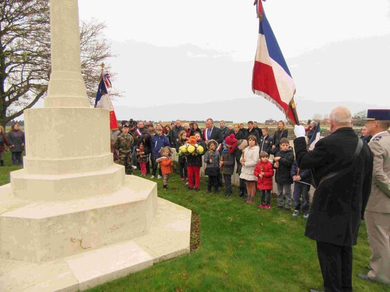 Mercredi 11 novembre 2015, Commémoration de l'armistice à Haynecourt