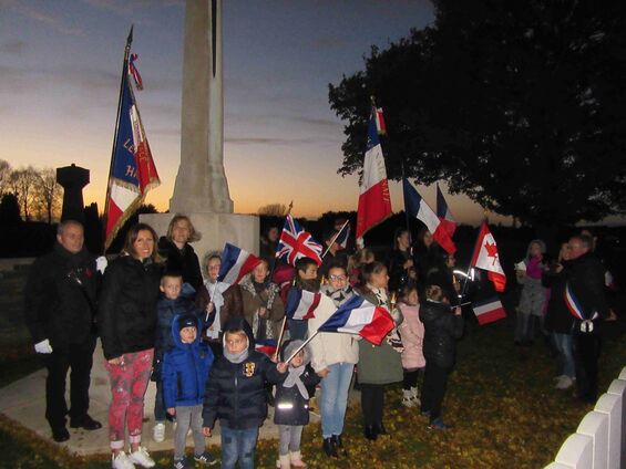 Samedi 10 novembre 2018, Veillée de commémoration de l'armistice à Haynecourt