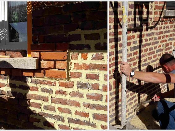 Travaux sur l'ancien presbytère, novembre 2016
