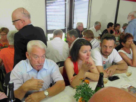Dimanche 8 juillet 2018, Ducasse à Haynecourt ... Jean-Paul, 1er adjoint et Florence de Blécourt