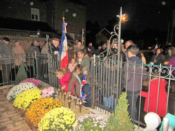 Samedi 10 novembre 2018, Veillée de commémoration de l'armistice à Haynecourt