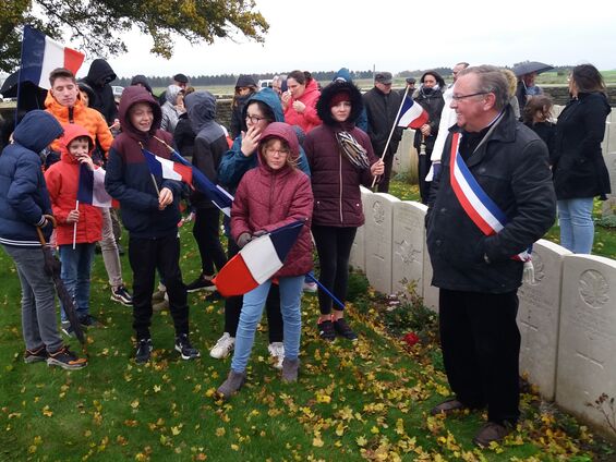 Lundi 11 novembre 2019, Commémoration de l'armistice à Haynecourt