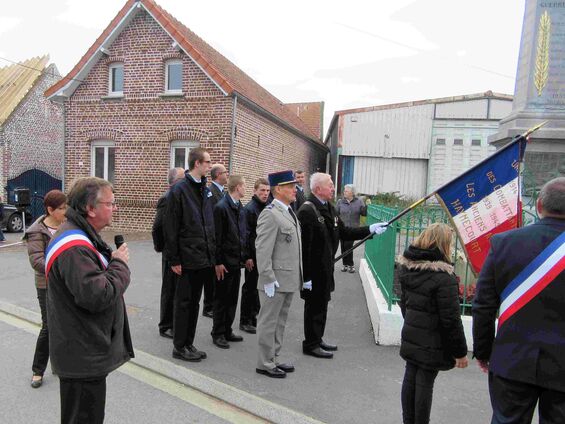 Mercredi 11 novembre 2015, Commémoration de l'armistice à Haynecourt