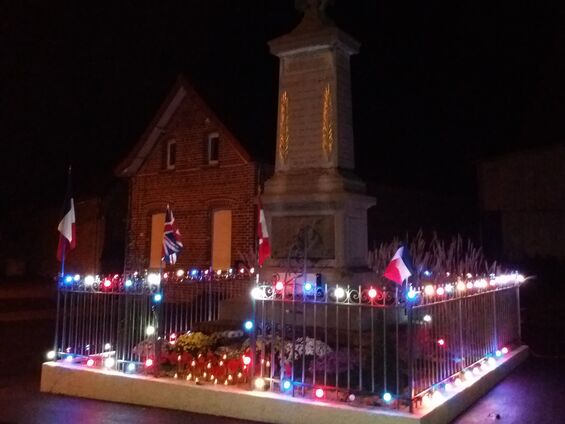 Samedi 10 novembre 2018, Veillée de commémoration de l'armistice à Haynecourt