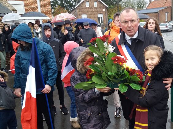 Lundi 11 novembre 2019, Commémoration de l'armistice à Haynecourt