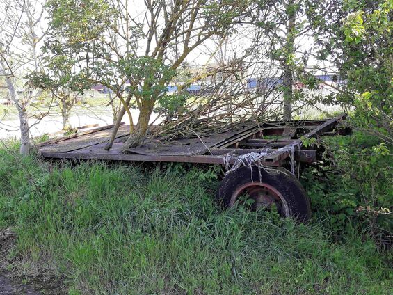 Déchets sur les pistes d'Haynecourt avant 2016
