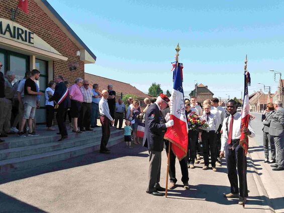 Mardi 8 mai 2018, Commémoration de l'armistice à Haynecourt
