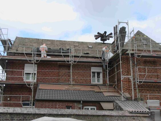 Travaux sur la maison au 1 rue de Bourlon à Haynecourt en 2016