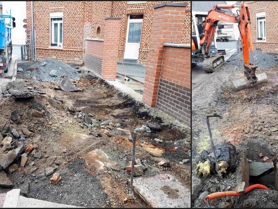 Travaux à l'école d'Haynecourt, juillet 2017