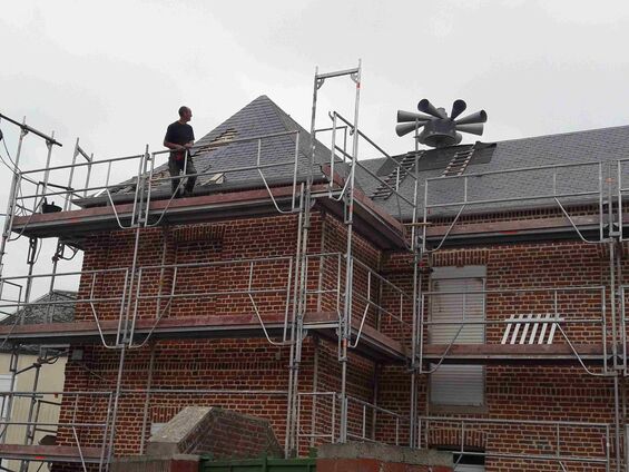 Travaux sur la maison au 1 rue de Bourlon à Haynecourt en 2016