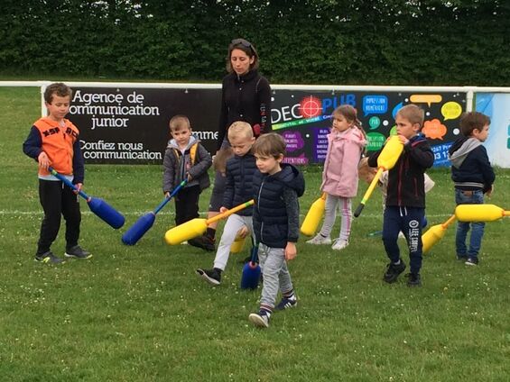 Lundi 3 juin 2019, Rencontres sportives pour les maternelles avec l'USEP à Cambrai