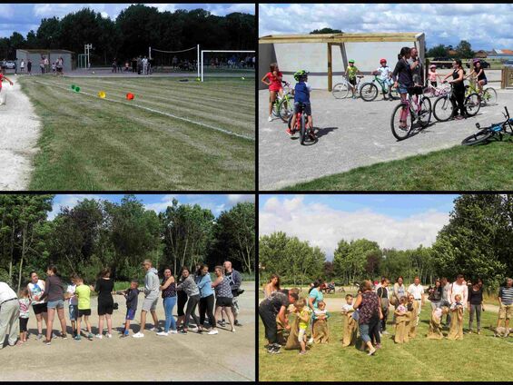 Vendredi 14 juillet 2017, Jeux sur le terrain omnisports d'Haynecourt