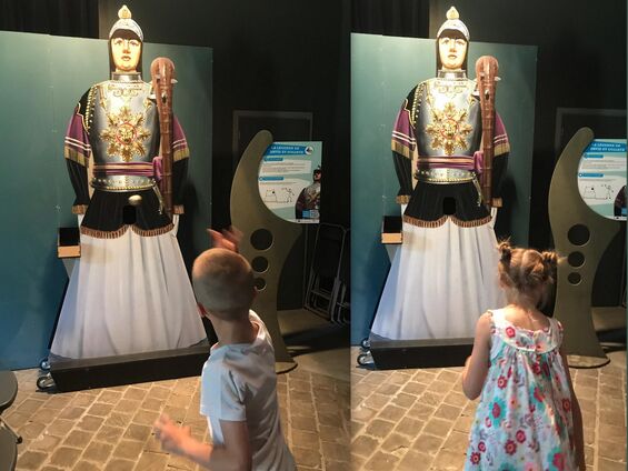 Mardi 25 juin 2019, Les élèves du RPI visitent la maison des géants à Ath