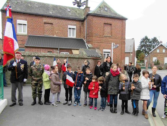 Mercredi 11 novembre 2015, Commémoration de l'armistice à Haynecourt